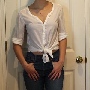 White button down